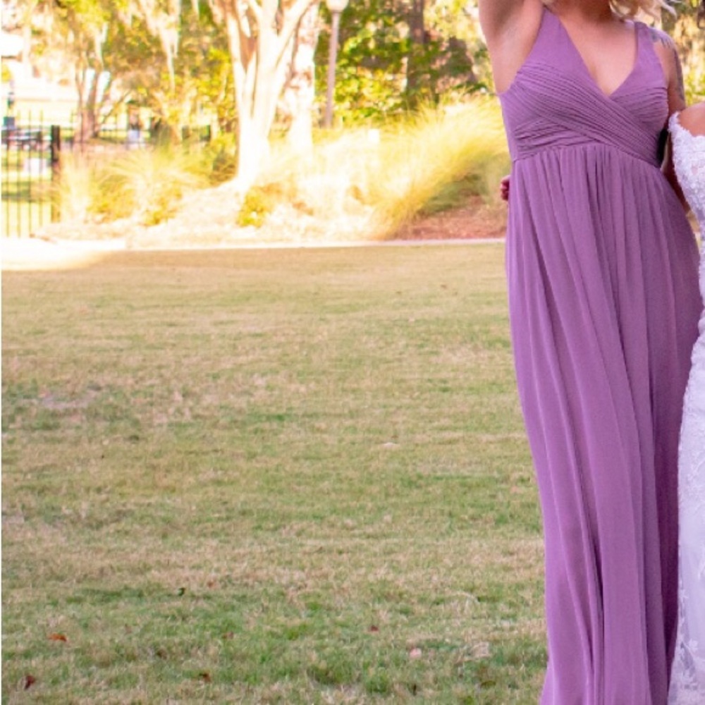 bridesmaids dress dark muave
